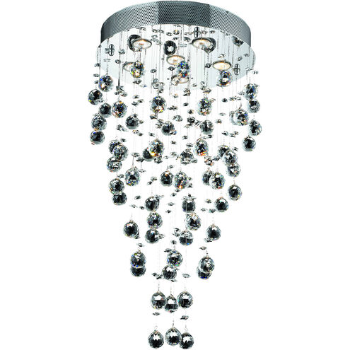 Galaxy 6 Light 18 inch Chrome Dining Chandelier Ceiling Light in GU10, Royal Cut