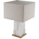 Fabiano 30.31 inch 5.00 watt Alabaster with Antique Brass Table Lamp Portable Light