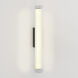 io LED 5.28 inch Matte Black Bathroom Wall Light