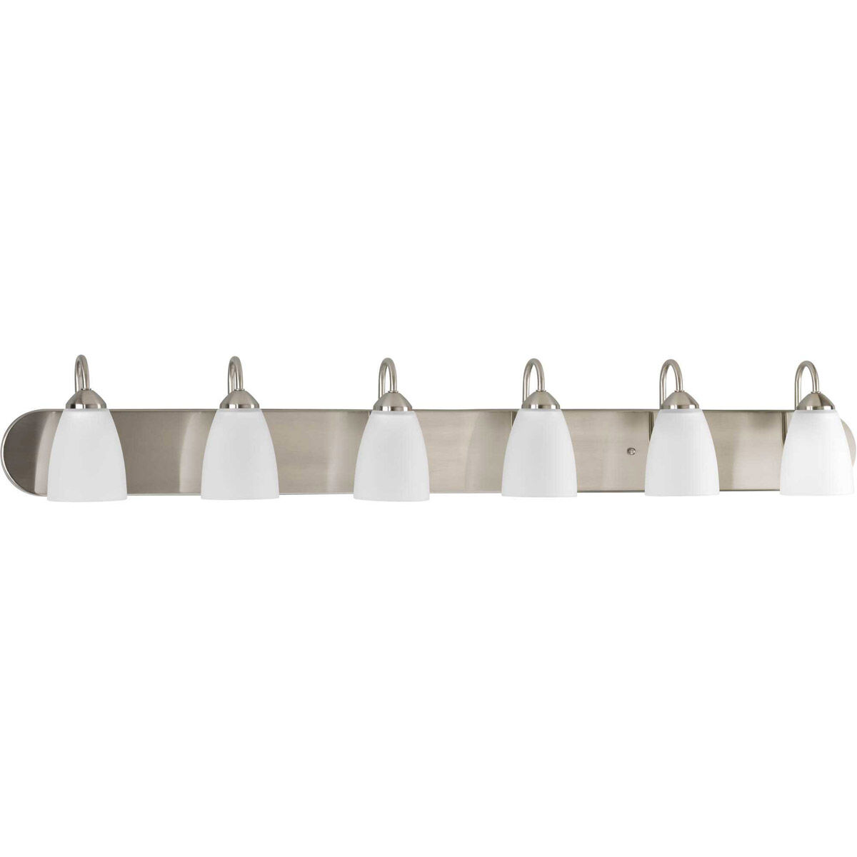 Gather 6 Light 48 inch Brushed Nickel Bath Vanity Wall Light