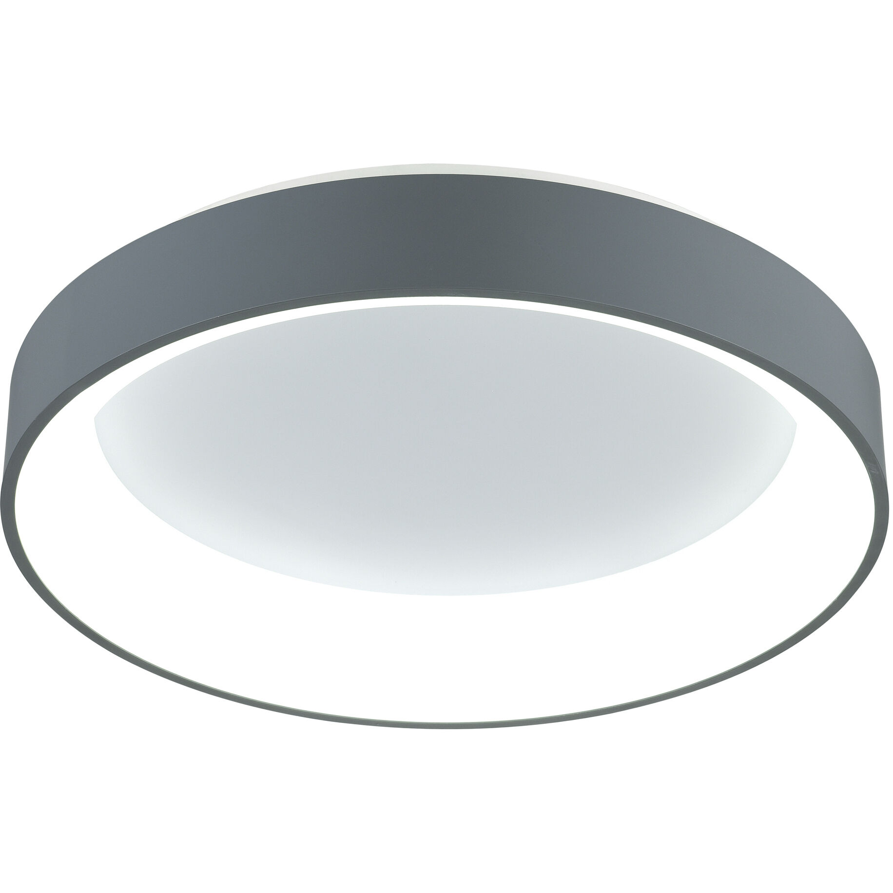 Arenal LED 24 inch Grey and White Drum Shade Flush Mount Ceiling Light in Gray and White