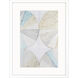 Pie Charts Blue and Beige and Turquoise and White Framed Art