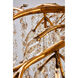 Canada LED 43 inch Gold Chandelier Ceiling Light, Crystal