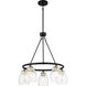 Winsley 5 Light 24 inch Coal And Stained Brass Chandelier Ceiling Light in Coal/Stained Brass