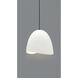 Radiance Collection - Brisa Pendant Ceiling Light in Dark Bronze, Dedicated LED, Black Cord, Bisque, 12.5W x 12.25H, Form+Finish+Function