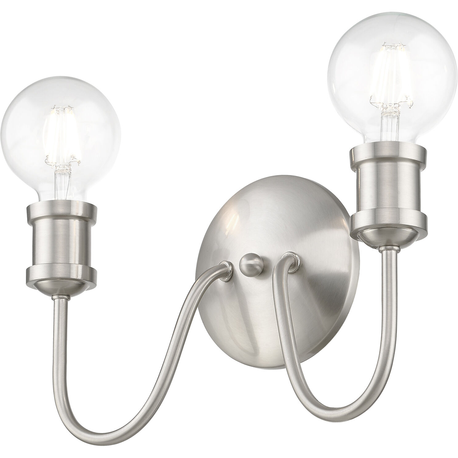 Lansdale 2 Light 14 inch Brushed Nickel Vanity Sconce Wall Light