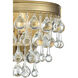 Calypso Bath Wall Light in Vibrant Gold