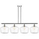 Ballston Cindyrella 4 Light 50 inch Polished Chrome Island Light Ceiling Light in Incandescent, Seedy Glass