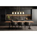 Naya Linear Chandelier Ceiling Light in Modern Gold