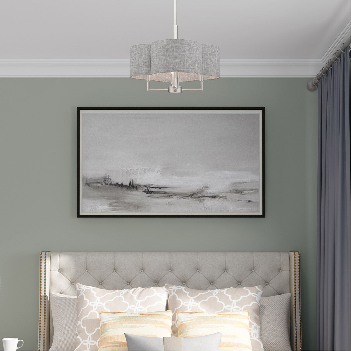 Kalmar 4 Light 18 inch Brushed Nickel Pendant Chandelier Ceiling Light