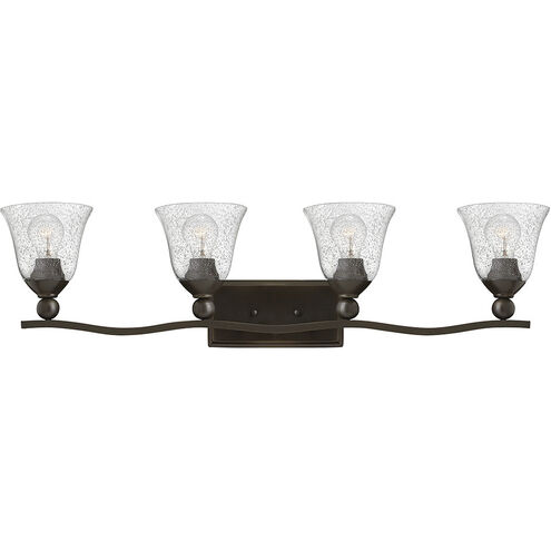 Bolla 4 Light 35.75 inch Olde Bronze Vanity Light Wall Light in Clear Seedy
