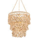 Naxos 12 Light 30 inch Vintage Gold Leaf Chandelier Ceiling Light