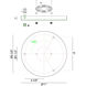 Leo 11 inch Chrome Multi Ceiling Canopy Ceiling Light
