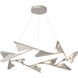 Plume LED 49.1 inch Natural Iron and Bronze Pendant Ceiling Light in Natural Iron/Bronze