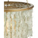 Verre de Mer 1 Light 24.75 inch Contemporary Gold Chandelier Ceiling Light, Medium