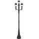 Davina 3 Light 125.75 inch Black Outdoor Post Mounted Fixture in G9