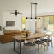 Lochemeade 52 inch Matte Black with Dark Gray Oak/Matte Black Blades Ceiling Fan