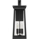 Alden 3 Light 29 inch Matte Black Exterior Wall Mount