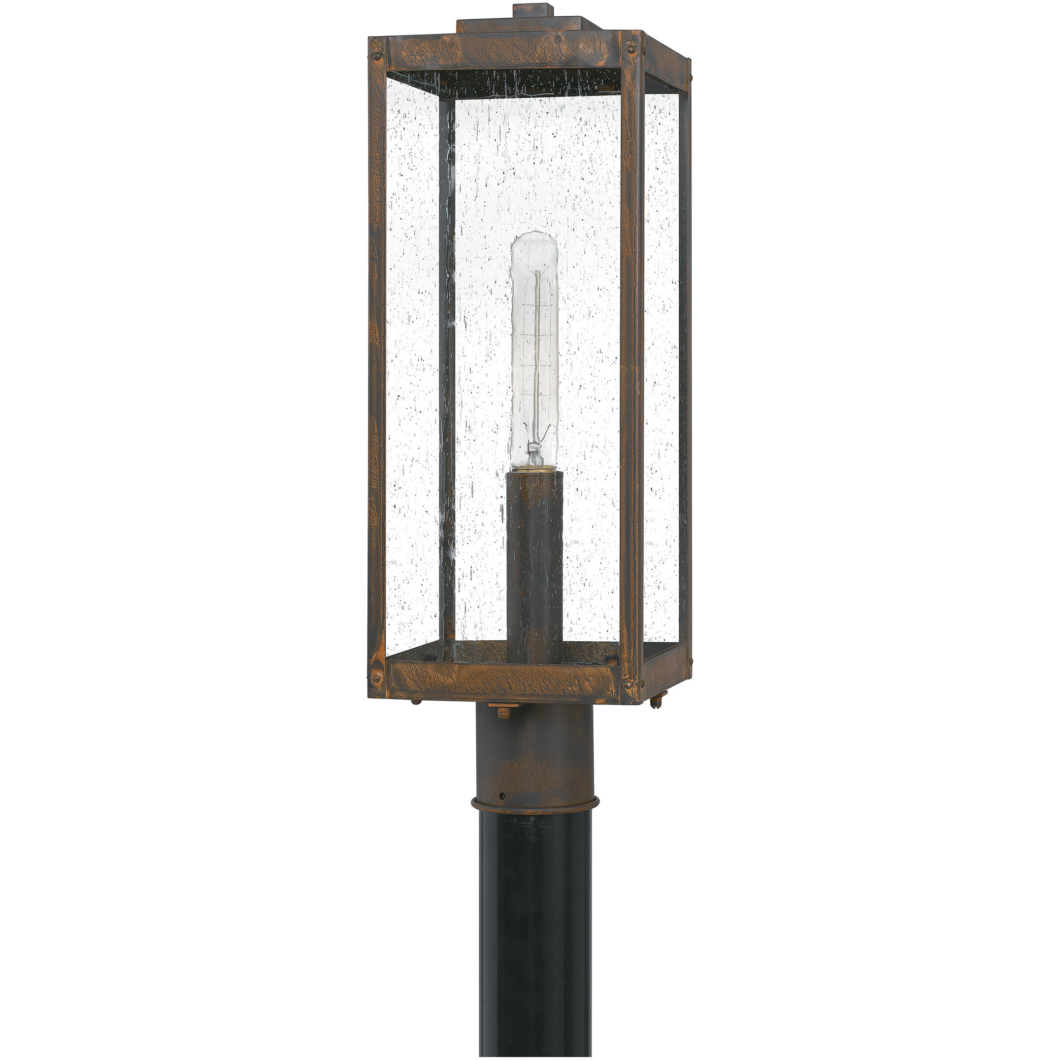 Westover 1 Light 21 inch Industrial Bronze Outdoor Post Lantern