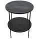 Rivoli 30 X 25 inch Matte Black Side Table