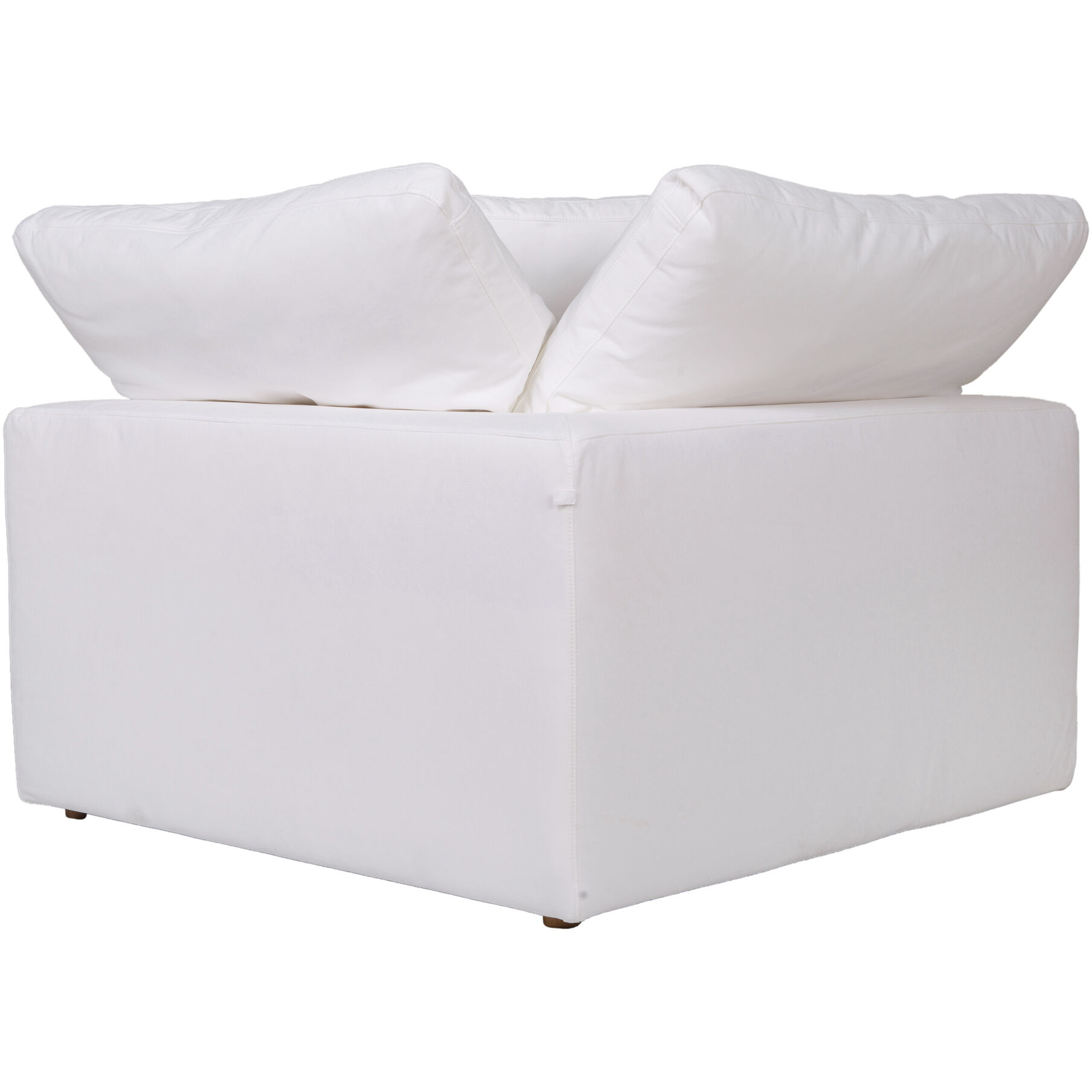 Clay White Corner Chair