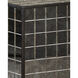 Mosaico 26 X 12.75 inch Ebony and Antique Mirror Pedestal