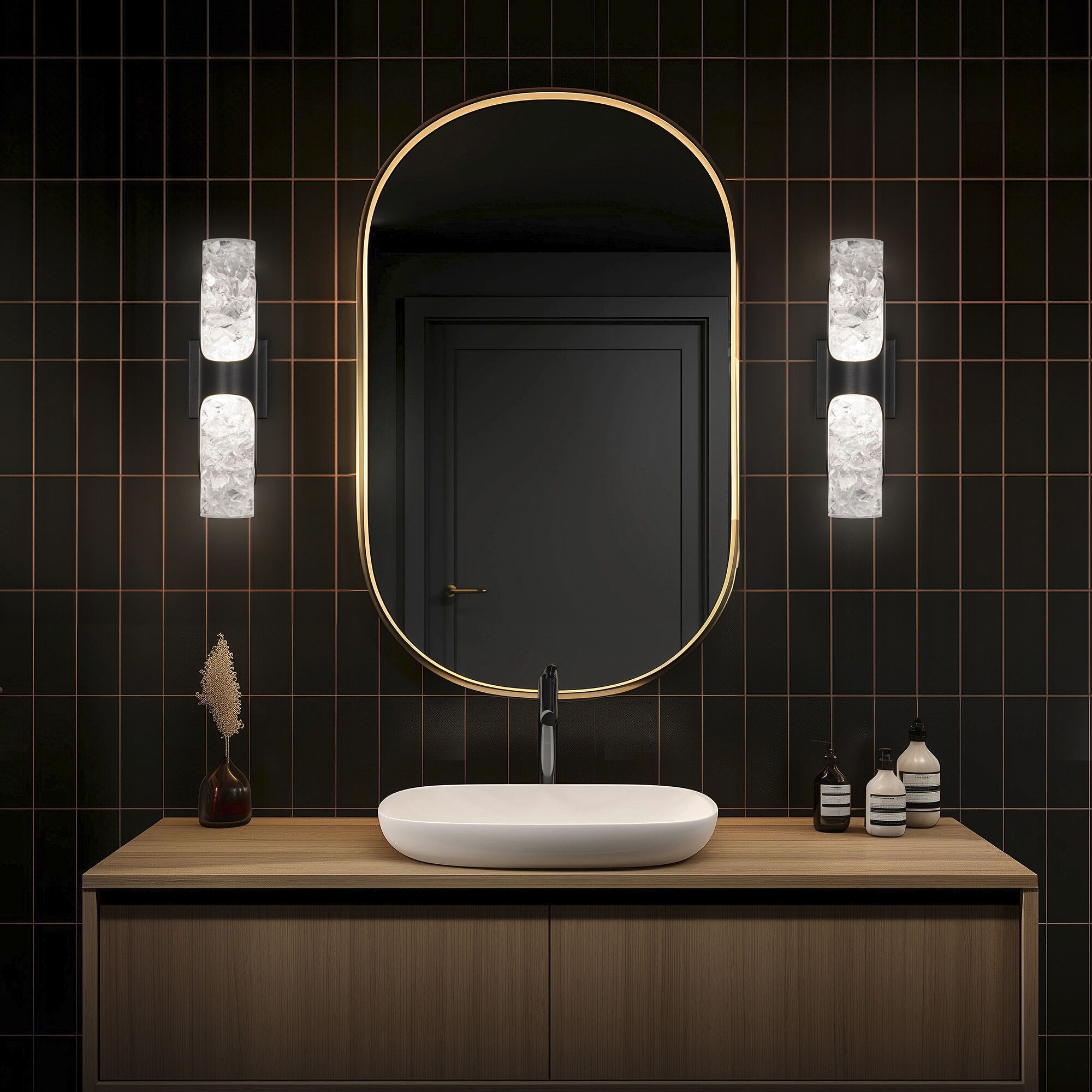 Royce Indoor Wall Lighting in Aged Brass