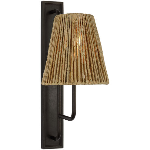 Amber Lewis Rui LED 8 inch Aged Iron Tall Sconce Wall Light