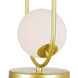 Celeste 19 inch 5.00 watt Medallion Gold Table Lamp Portable Light