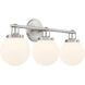 Ortesa 3 Light 24 inch Brushed Nickel Vanity Wall Light