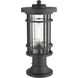 Jordan 1 Light 16.75 inch Black Outdoor Pier Mounted Fixture