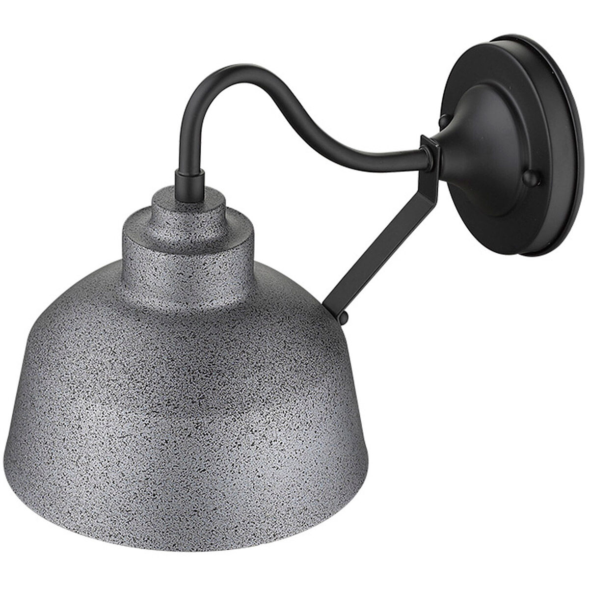 Barnes 1 Light 14 inch Gray Exterior Wall Mount