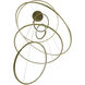 Aria LED 48 inch Polished Brass Multi Port Pendant Ceiling Light