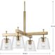 Saffert 4 Light 29 inch Vintage Brass Chandelier Ceiling Light, Design Series