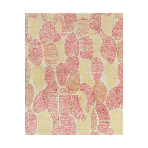 Melody 120 X 96 inch Neutral and Pink Area Rug, Wool