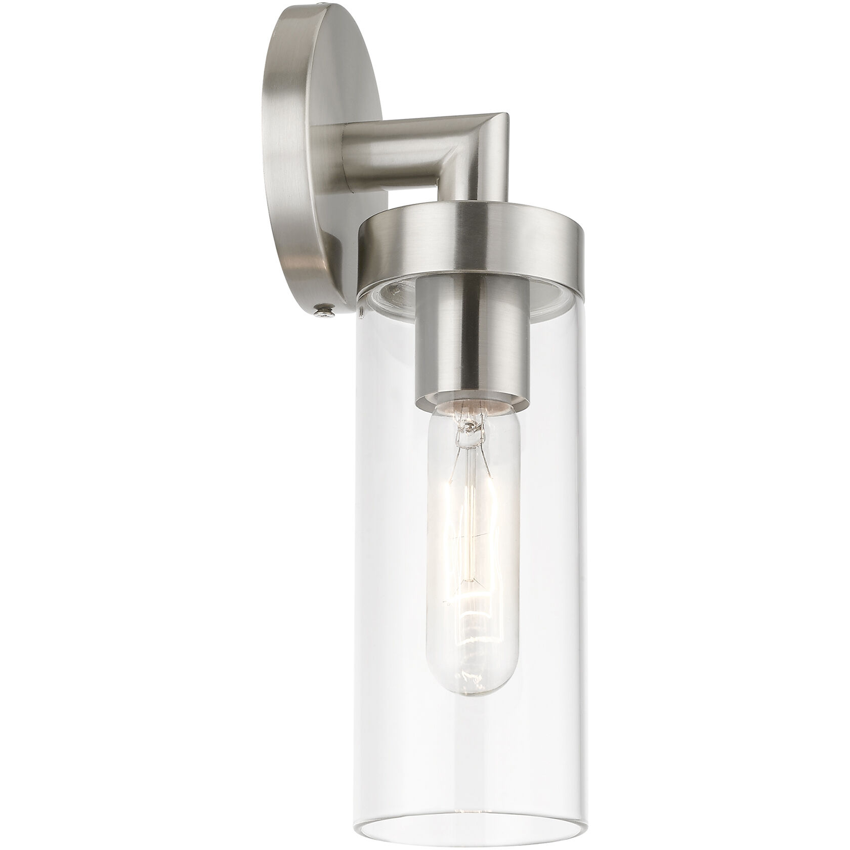 Ludlow 1 Light 4 inch Brushed Nickel ADA Single Sconce Wall Light, Single