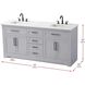 Remington 72 X 35 inch Grey Bathroom Vanity Cabinet