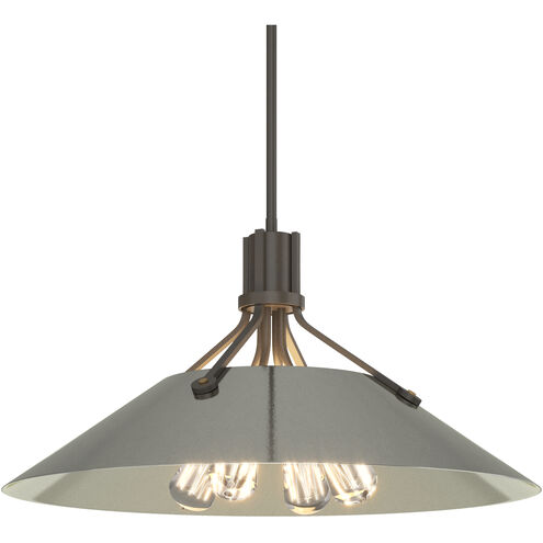 Henry 4 Light 23.1 inch Dark Smoke and Sterling Pendant Ceiling Light in Dark Smoke/Sterling