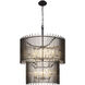 Park Row 14 Light 32 inch Matte Black and French Gold Chandelier Ceiling Light