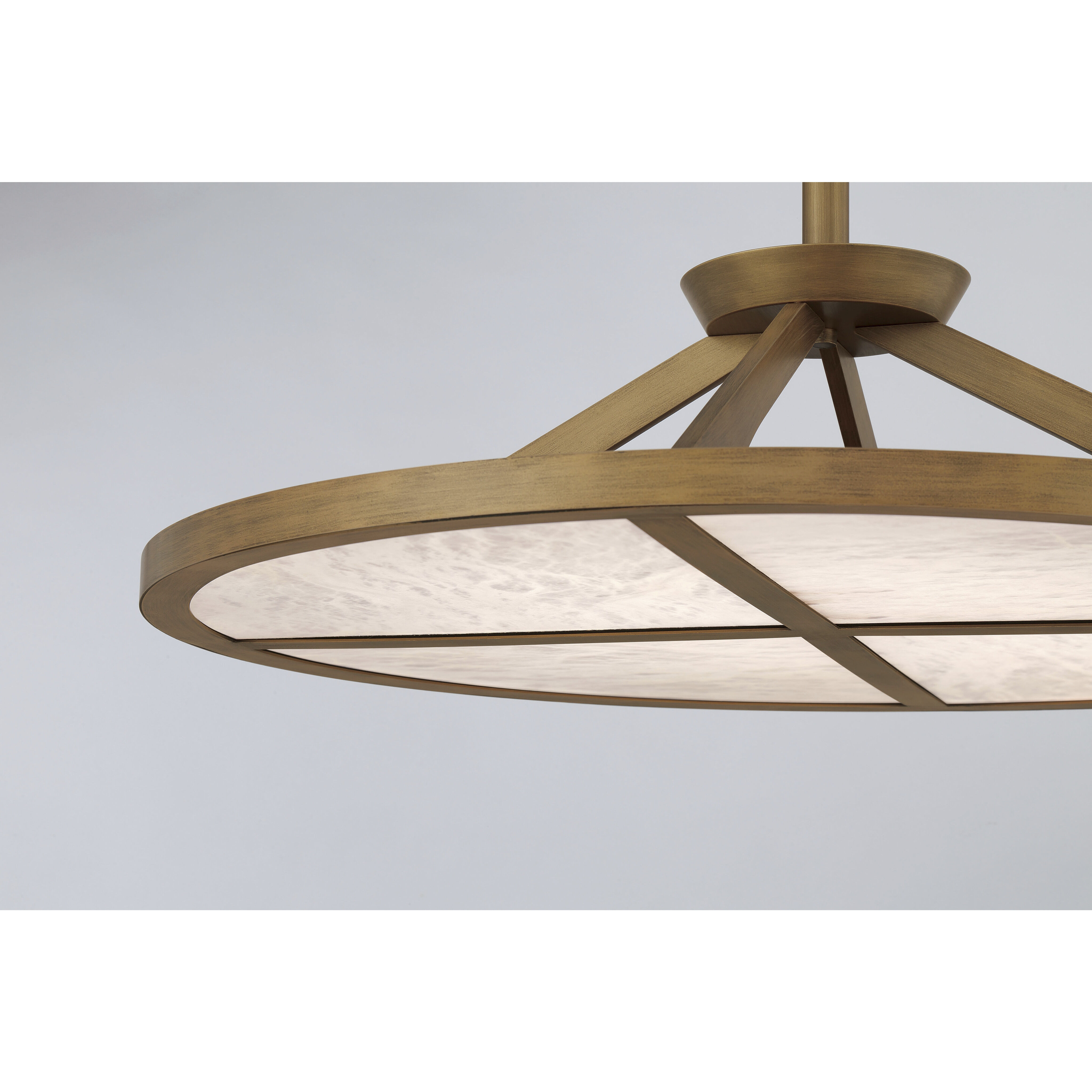 Stiles LED 28 inch Ashen Gold Pendant Ceiling Light