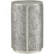 Kabeen 12.5 inch Antique Silver Accent Table