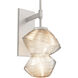 Mesa LED Beige Silver Indoor Sconce Wall Light