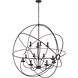 CWI Lighting Arza 12 Light 40 inch Brown Up Chandelier Ceiling Light 5464P40DB-12 - Open Box