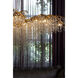 Canada LED 43 inch Gold Chandelier Ceiling Light, Crystal