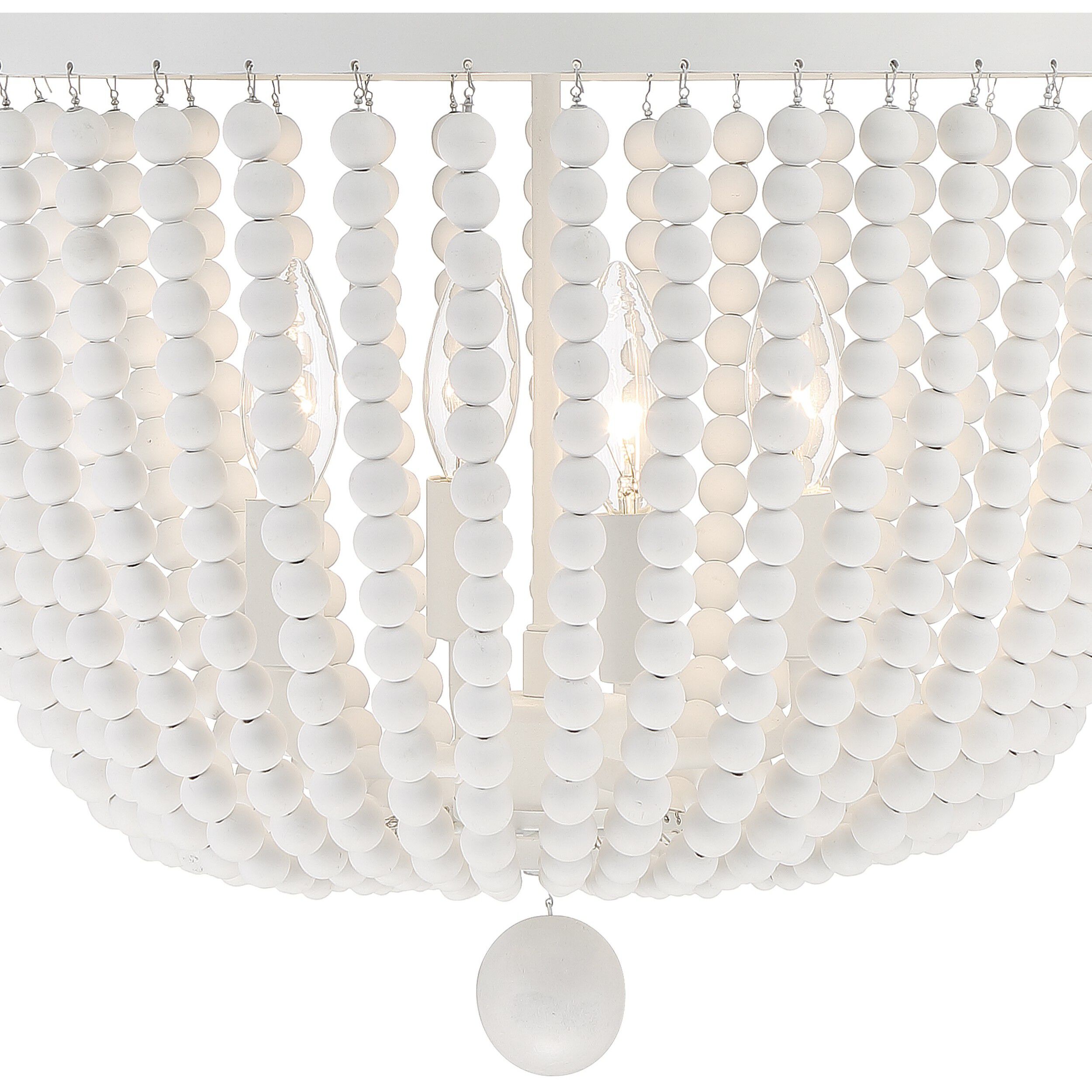 Rylee 4 Light 16.5 inch Matte White Chandelier Ceiling Light