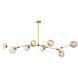 Canada 7 Light 18 inch Gold Chandelier Ceiling Light