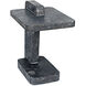 North 22.5 X 20 inch Black Marble Side Table