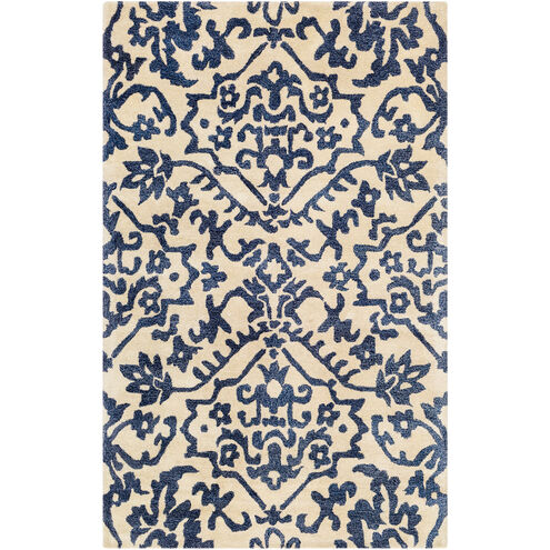 Smithsonian 36 X 24 inch Khaki/Navy/Denim Rugs, Rectangle