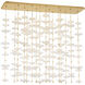 Barbara Barry Petaluma LED 60.25 inch Soft Lacquered Brass Cascading Linear Chandelier Ceiling Light