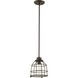 Maxx 1 Light 8.13 inch Mahogany Bronze Pendant Ceiling Light